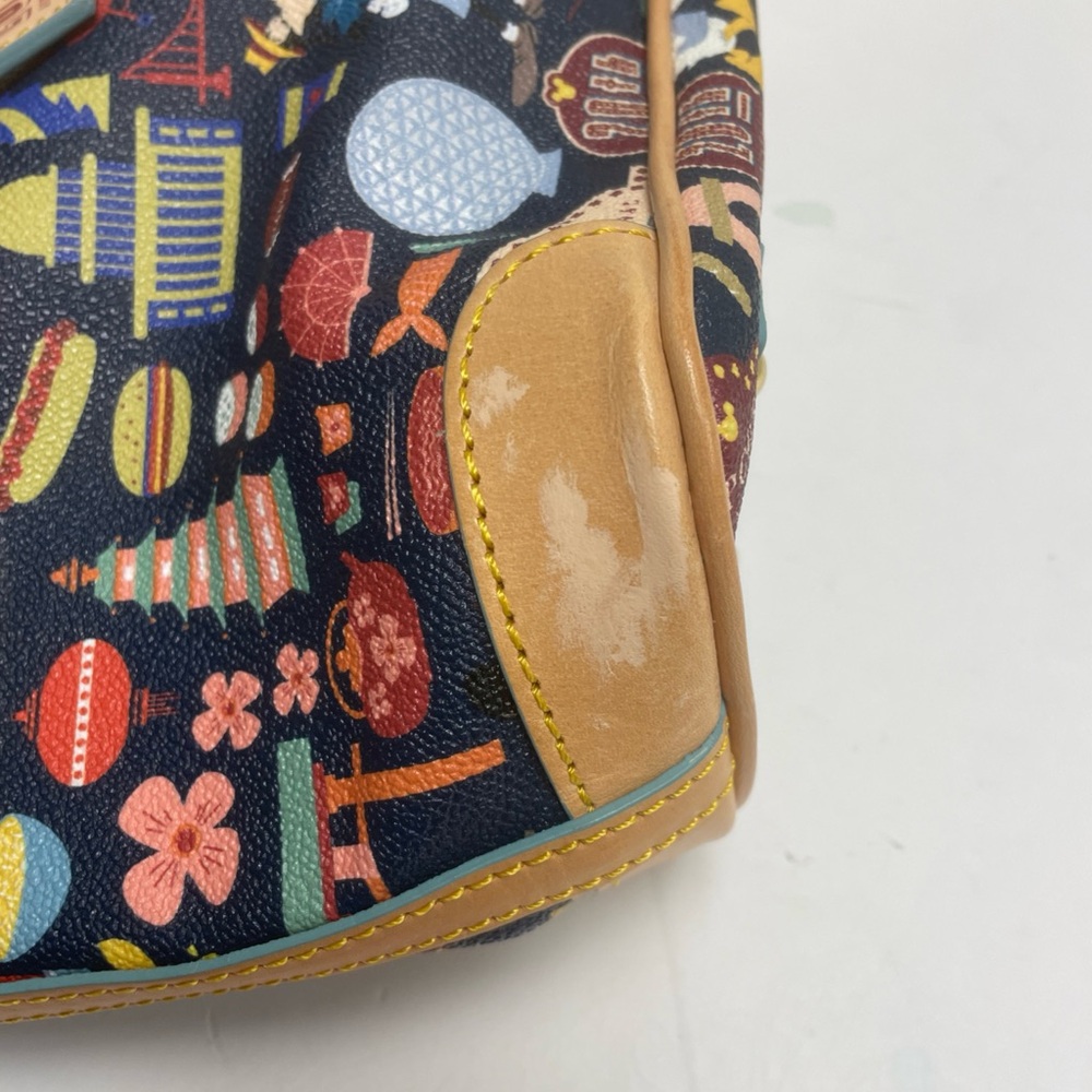Disney Dooney & Bourke Epcot Food And Wine Festival 2015 20th Satchel Purse Bag - Picture 9 of 10